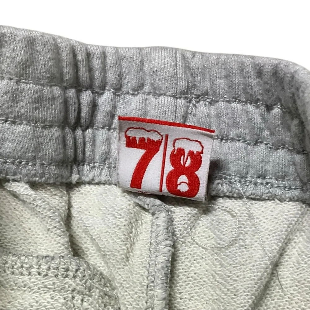 🔥 Ice Cream Kids Jogger Sweatpants 👟 Size 7/8 Gray w/ Multicolor Dog Logo‎